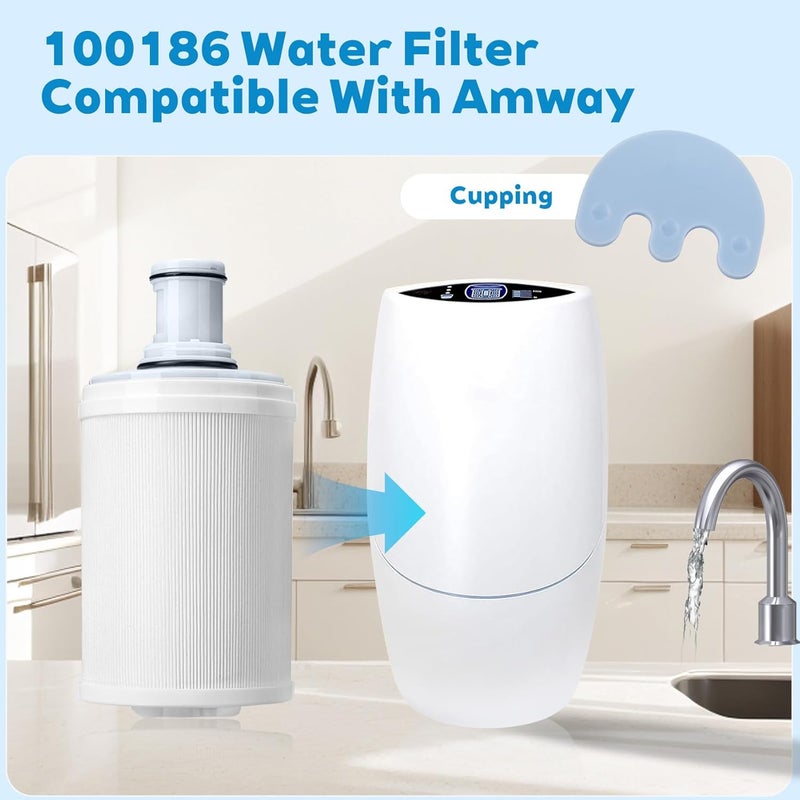 phabcf New 100186 Compatible With Amway Espring Replacement Filters，Used Continuously For 1 Year Or 5000 Liters. 100186 Water Filter Comes With Instruction Manual And Saves Costs - Image 1